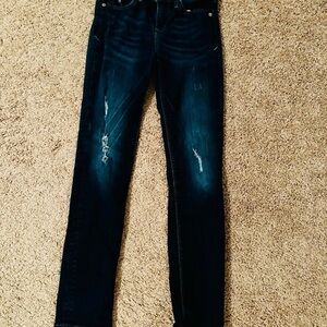 Express Blue Skinny Jeans with Classic Indigo Wash- Size 2